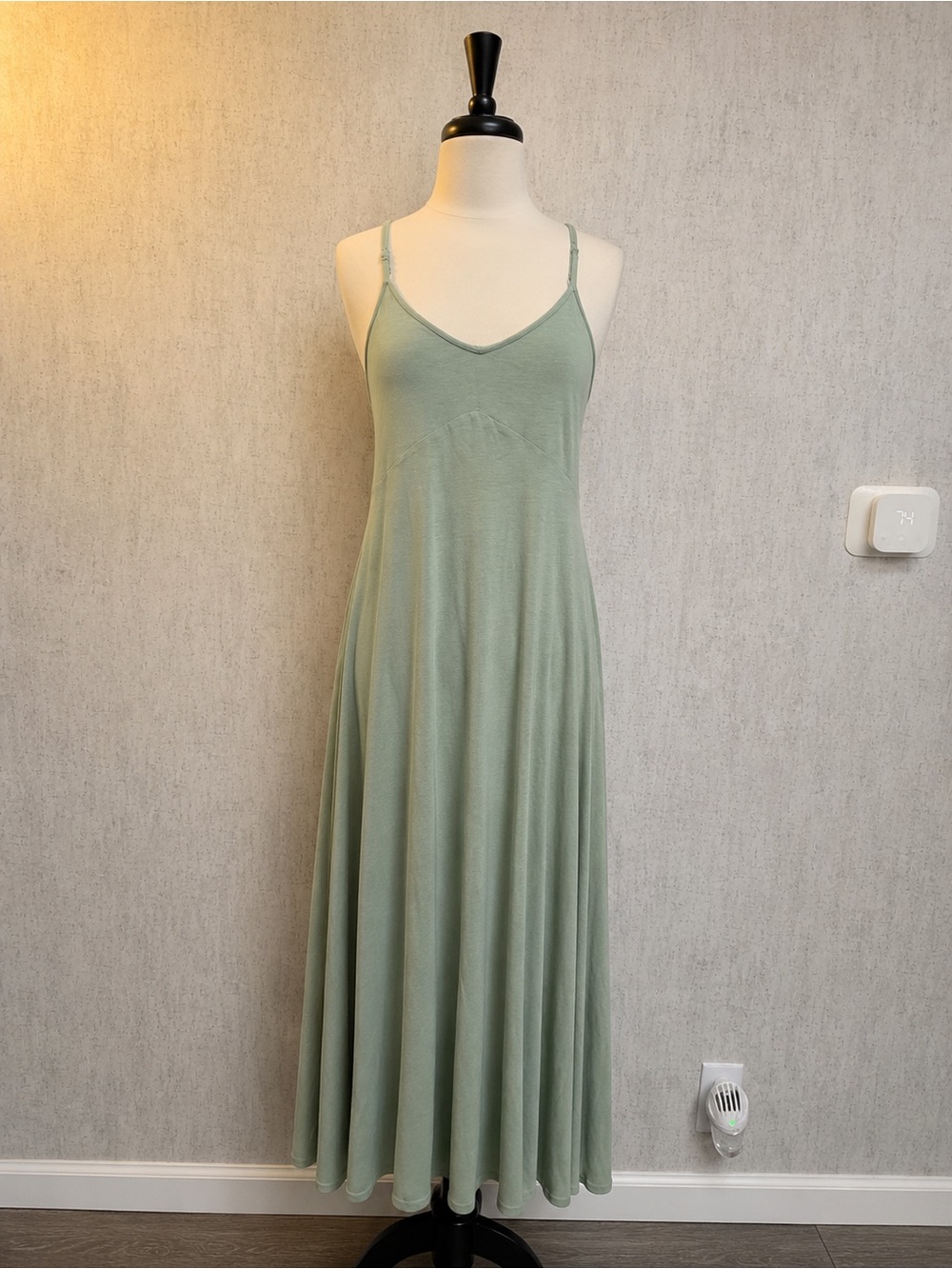 Forever 21 Sage Green Slip Maxi Dress